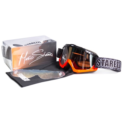 Очки STAREZZI GOGGLES MX BLACK FLUO ORANGE 156-705