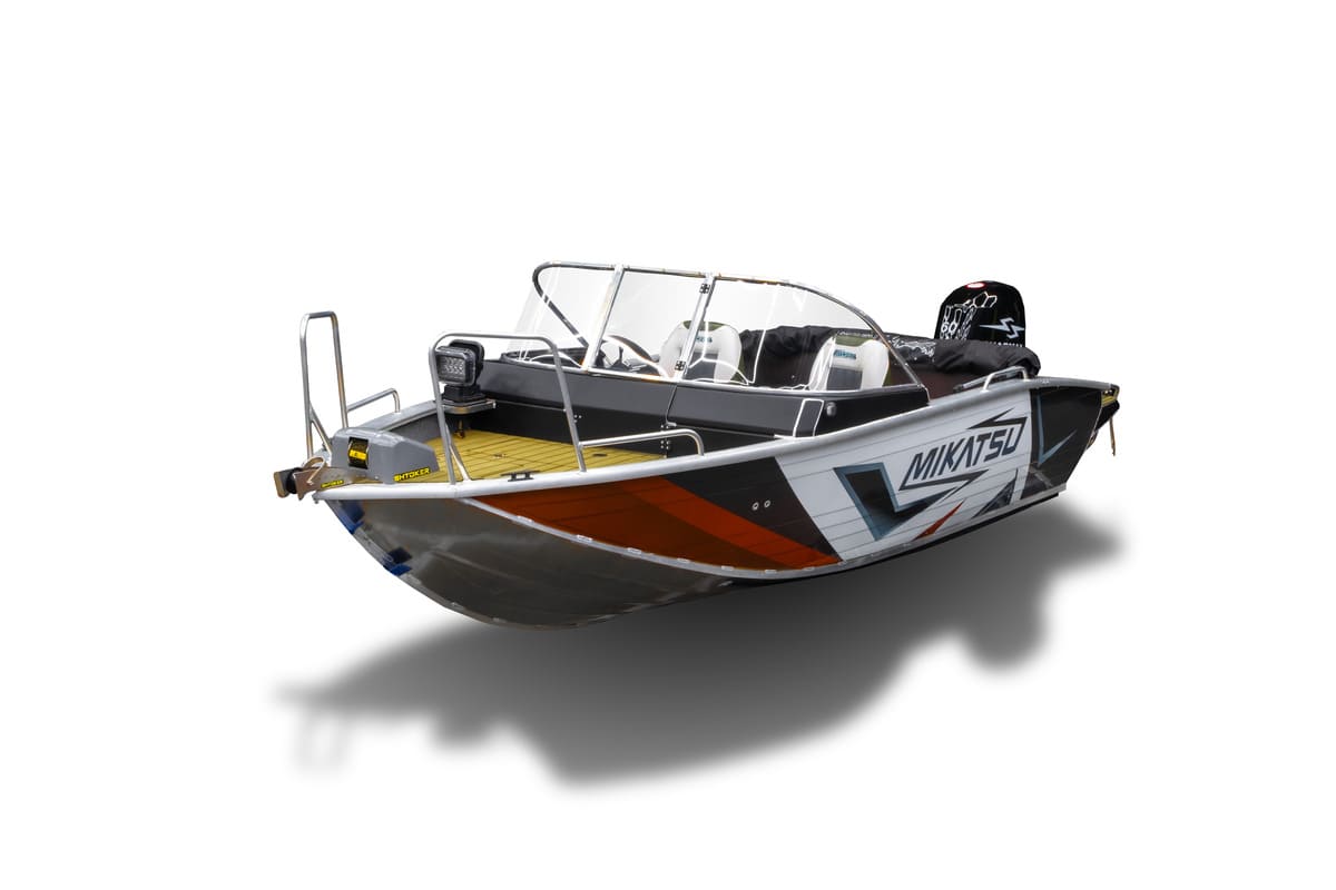 Комплект Алюминиевая лодка (катер) Mikatsu (Микатсу) 475 (Z43) Sport + мотор Hidea HDEF60FUEL-T EFI