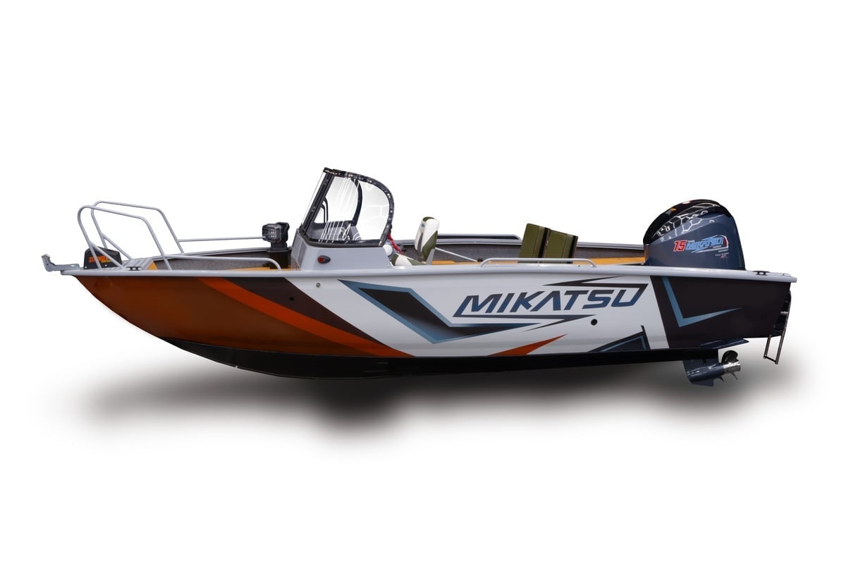 Комплект Алюминиевая лодка (катер) Mikatsu (Микатсу) 570 (Z43) Sport + мотор Yamaha F115BETL