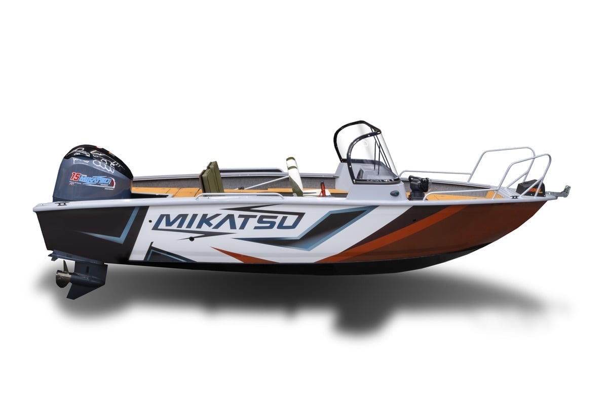 Комплект Алюминиевая лодка (катер) Mikatsu (Микатсу) 570 (Z43) Sport + мотор Yamaha F115BETL